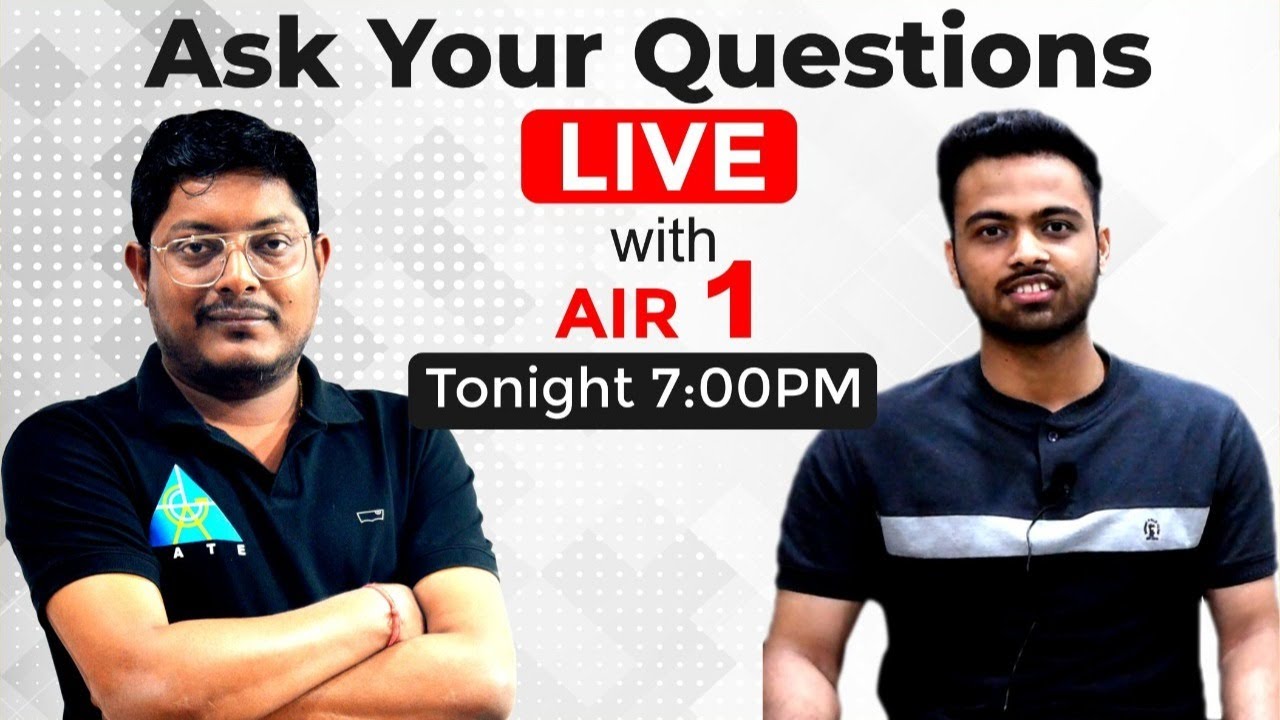 Live Session with AIR 1 | Kalpit Agrawal | Ask Your Questions  | Umesh Dhande sir