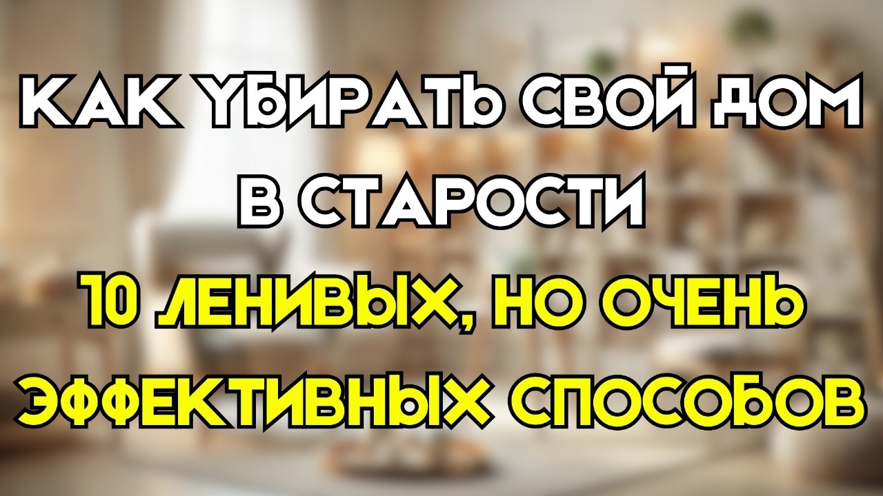 10 советов по уборке для пожилых и людей с ограниченными возможностями (просто и эффективно)