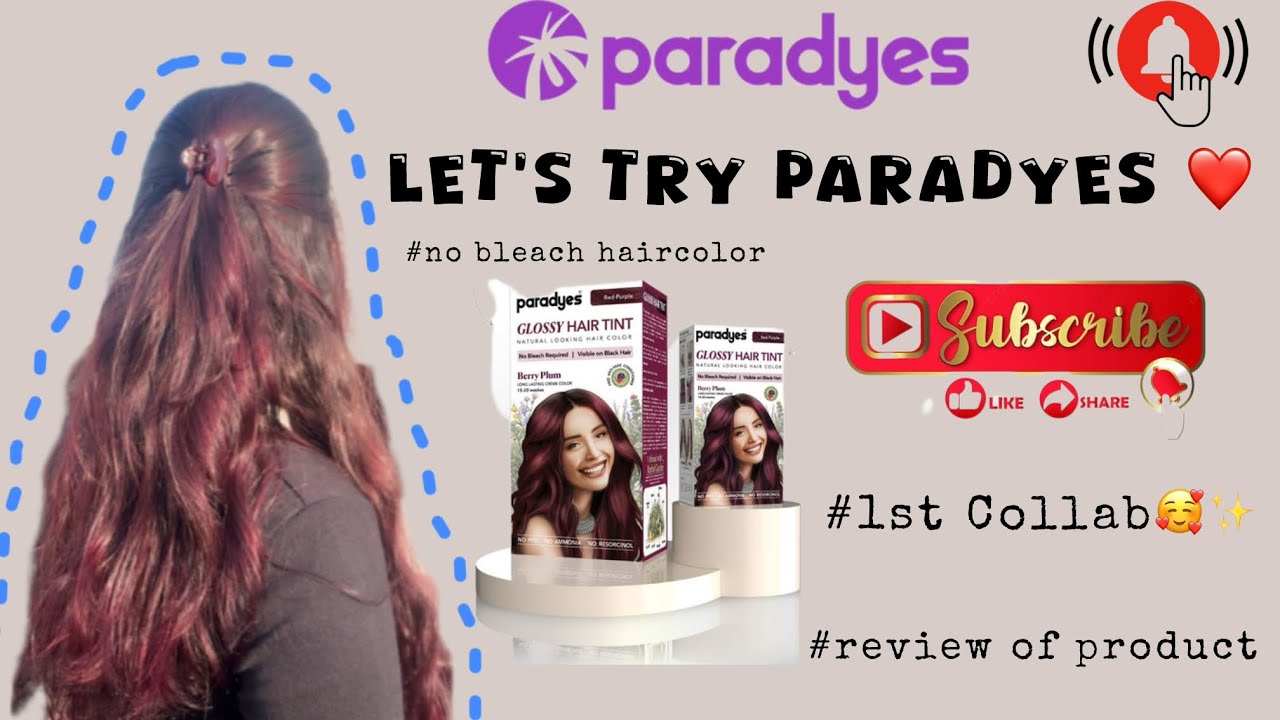 My first Collab with Paradyes  ||Hair colour || No bleach Hair Color✨ #firstpr #firstcollab #vlog 