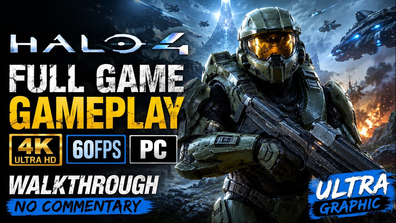 Halo 4 Full Game Gameplay (4K 60FPS) Walkthrough No Commentary (ULTRA GRAPHIC PC)