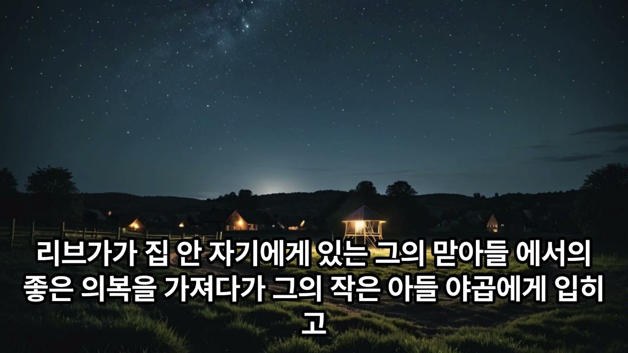 창세기 25-28장| 잠들기 전 말씀 한꿀 | 직접 읽어주는 성경 #읽어주는성경 #잠들기전말씀 #연대기성경통독 #창세기묵상 #성경낭독