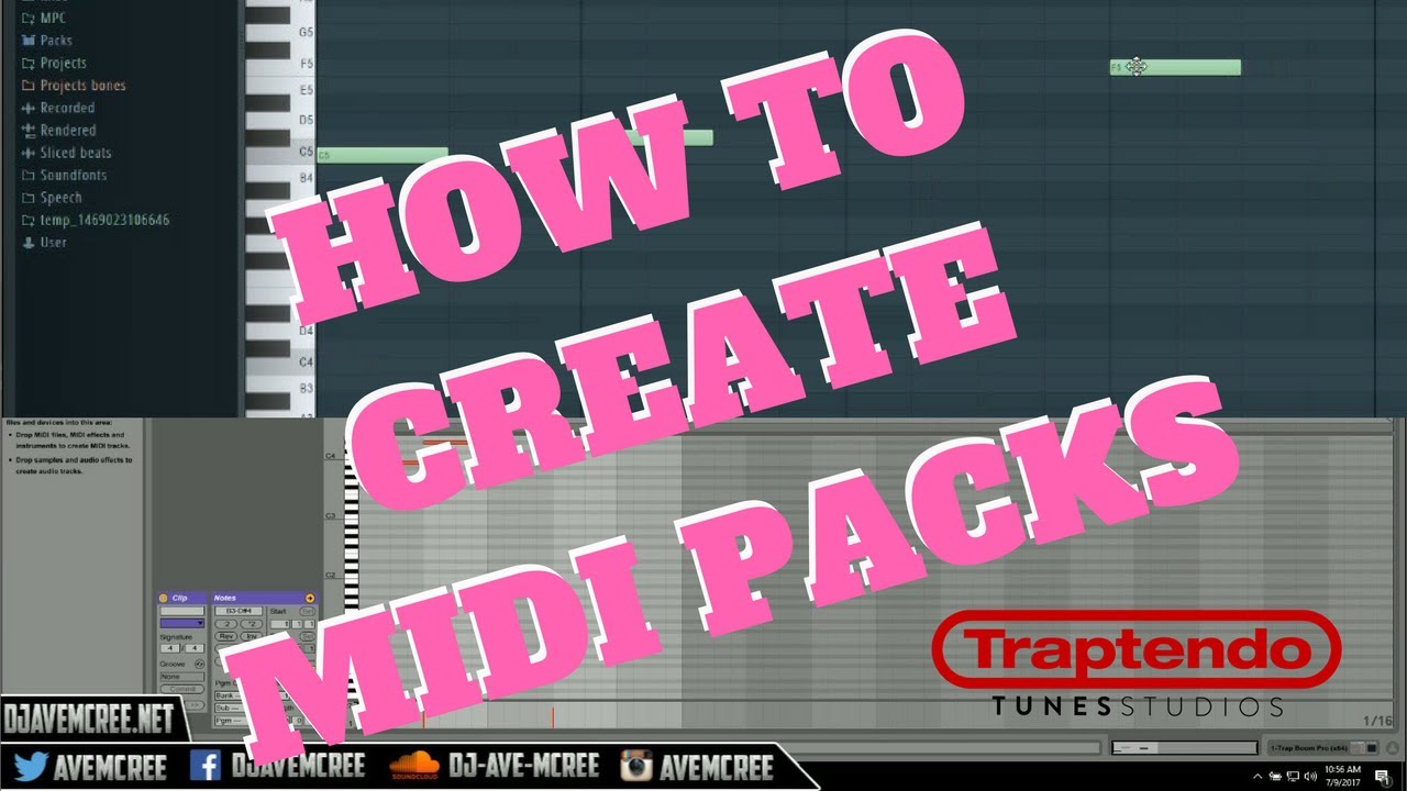 How To Make Midi Packs in FL Studio and Ableton
