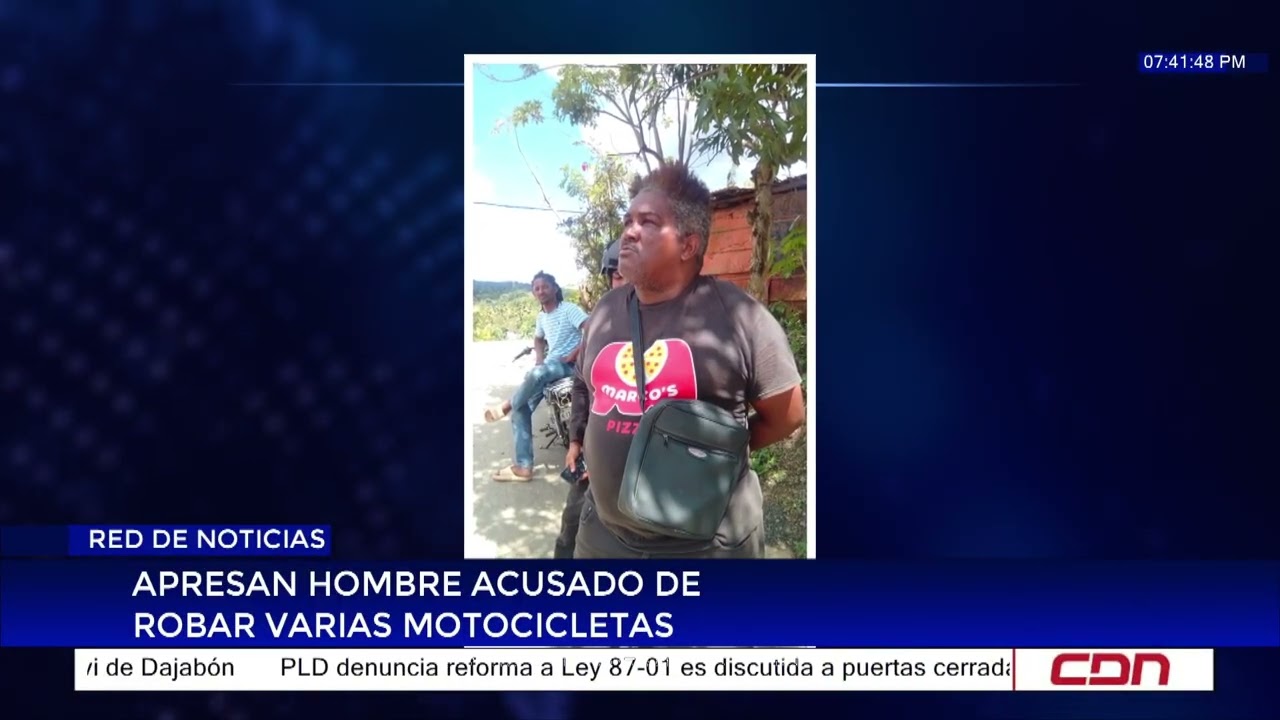 Apresan hombre acusado de robar varias motocicletas