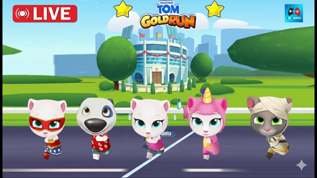 Talking Tom Gold Run Gameplay Day Live 64 Gameplay | 4K AM Gaming Live Stream