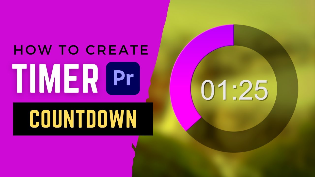ANIMATED COUNTDOWN TIMER in Adobe Premiere Pro