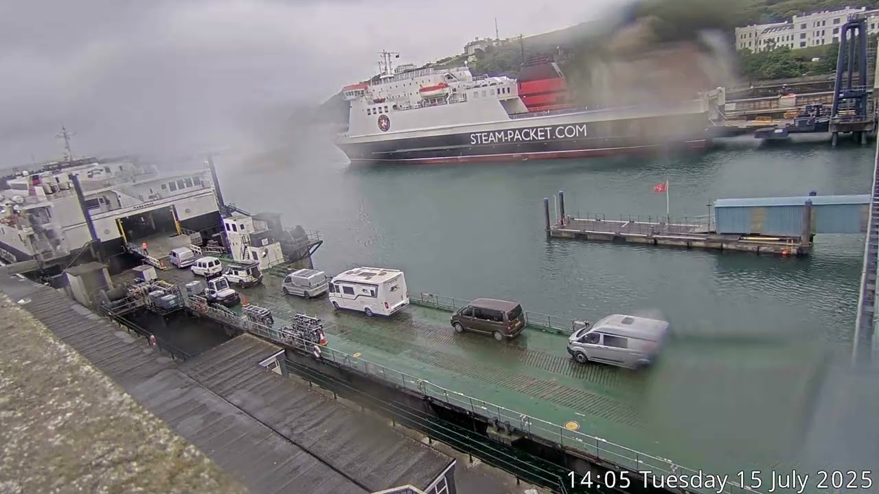 Isle of Man Douglas Outer Harbour TimeLapse - 15/07/2025