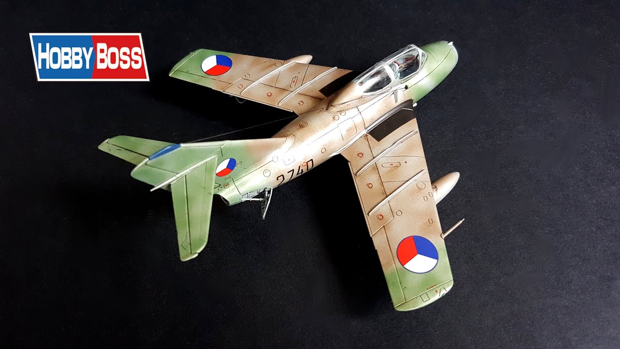 МиГ-15УТИ Hobbyboss 1:72 ВИДЕО ПОЛНОЙ ПОСТРОЙКИ