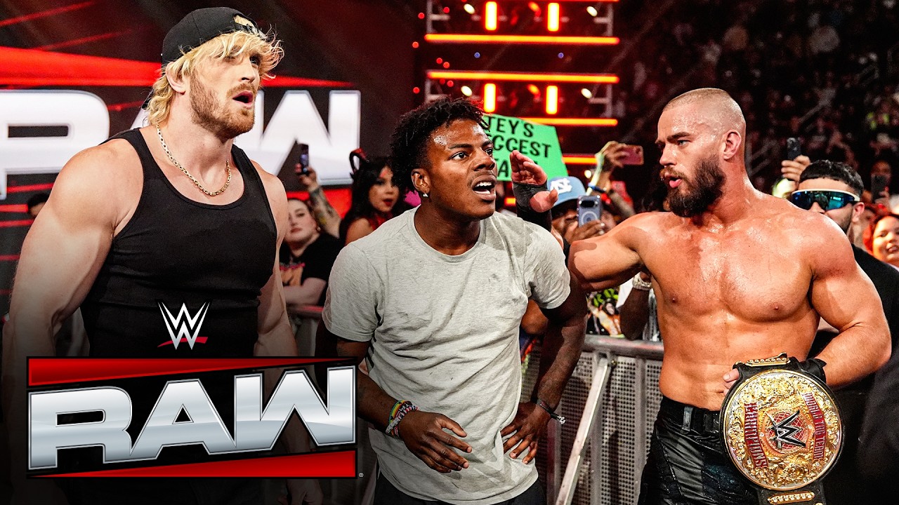 Адам Пирс анонсирует матч на WrestleMania для шоу ShowSpeed: Raw highlights, 6 апреля 2026 года.