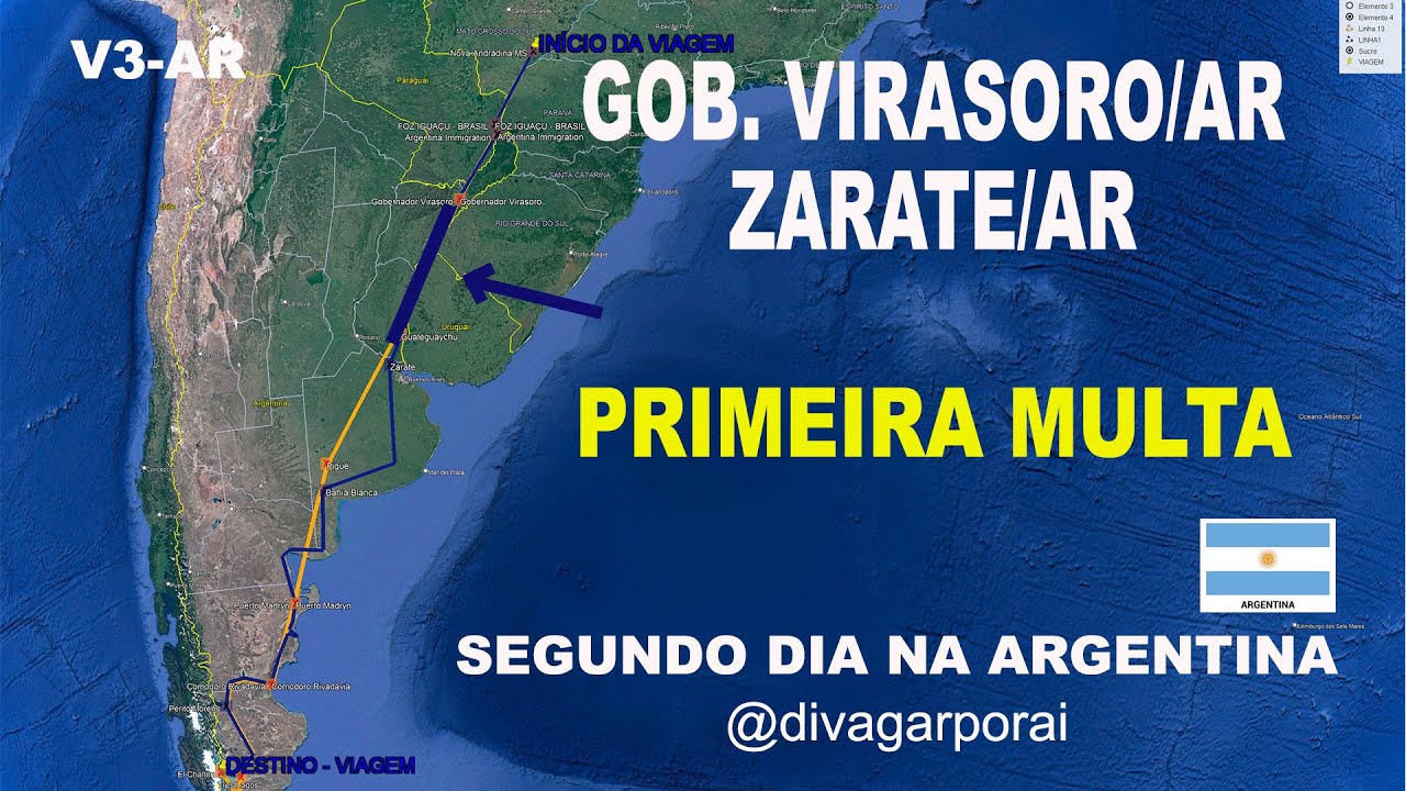 PRIMEIRA MULTA NO SEGUNDO DIA  PELAS ESTRADAS DA ARGENTINA - 29/12/2022