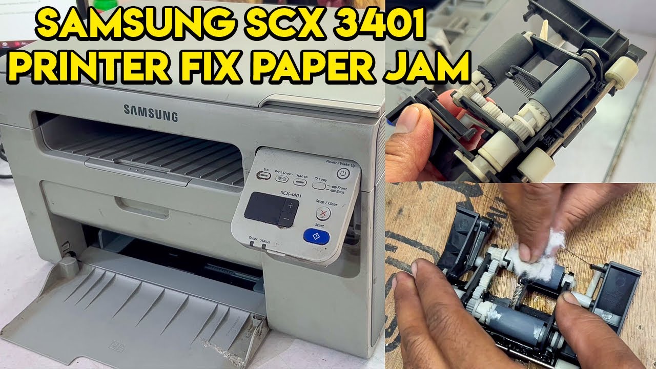 Samsung SCX 3401 Printer Fix Paper Jam Problem | पेपर जाम कैसे ठीक करें Paper Pickup Roller Repair