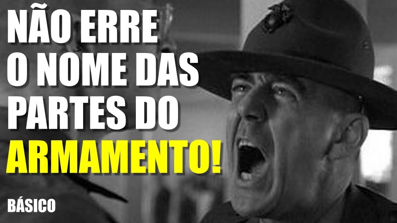 Não erre o nome das partes do armamento..