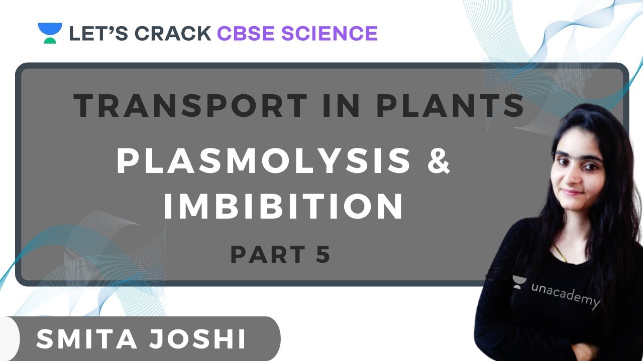 Transport in Plants | Plasmolysis & Imbibition  (L- 5) | CBSE Science | Smita Joshi