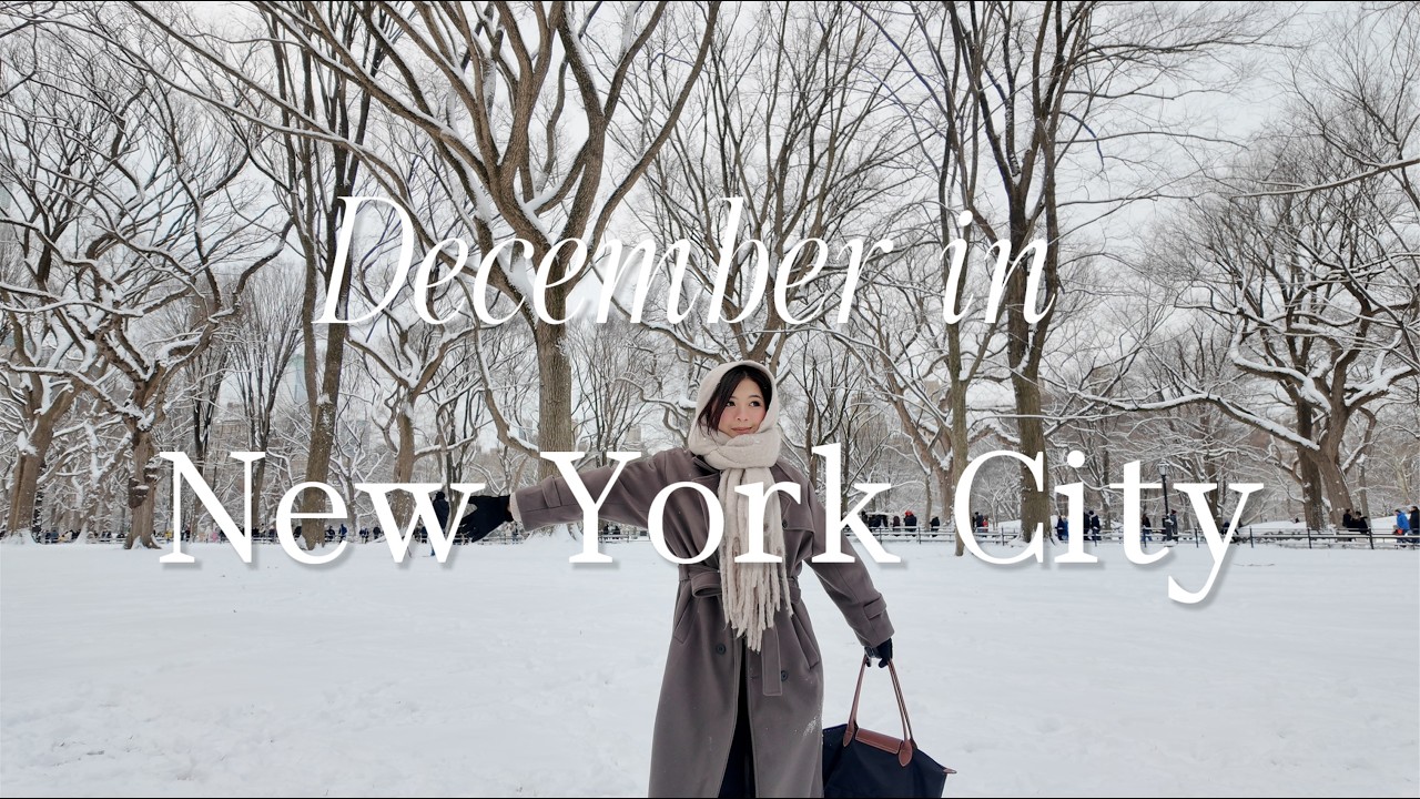 NYC in December ❄️ Food, Shopping & Snowy Central Park
