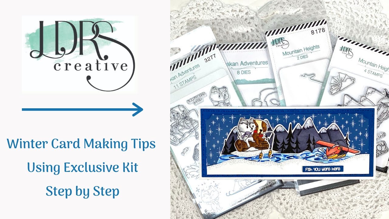 Winter Card Making Tips Using Exclusive Kit - Step by Step Instructions