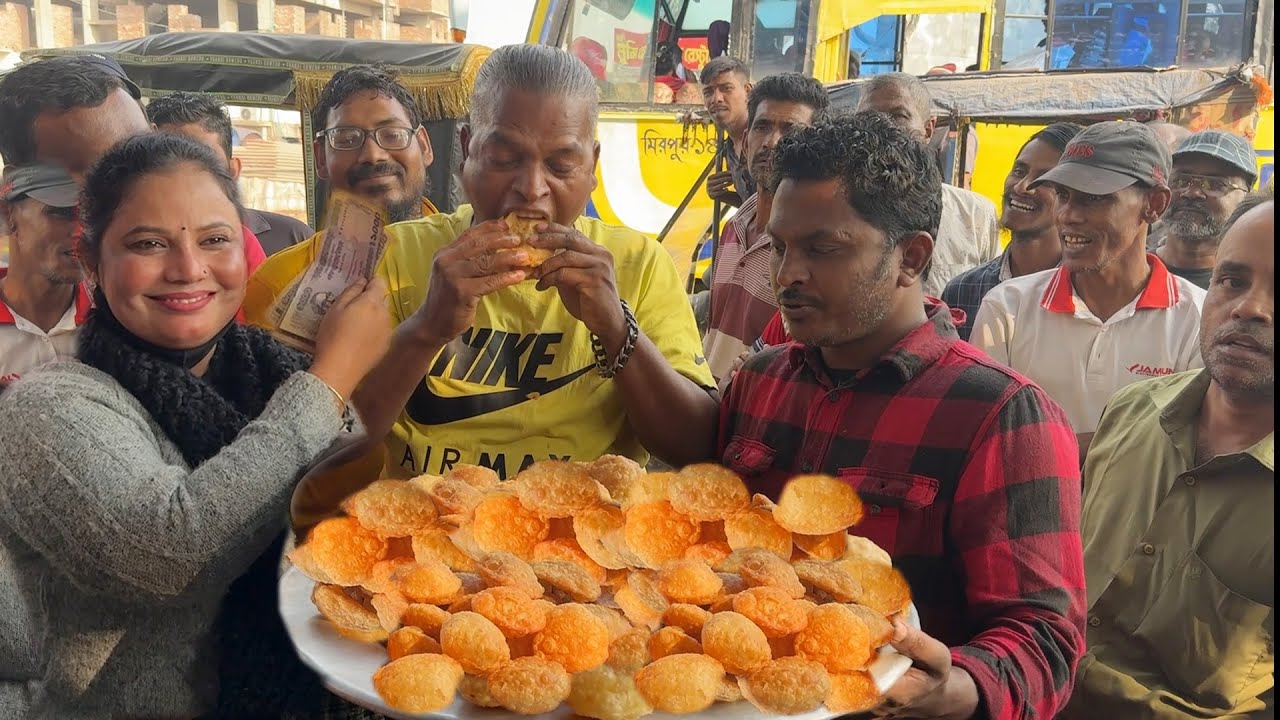 ২০০ পিস ডাল পুরি খেয়ে মুন্সিগঞ্জের সুন্দরীকে হারিয়ে শত শত মানুষের সামনে ইতিহাস গড়লেন জহির খাদক