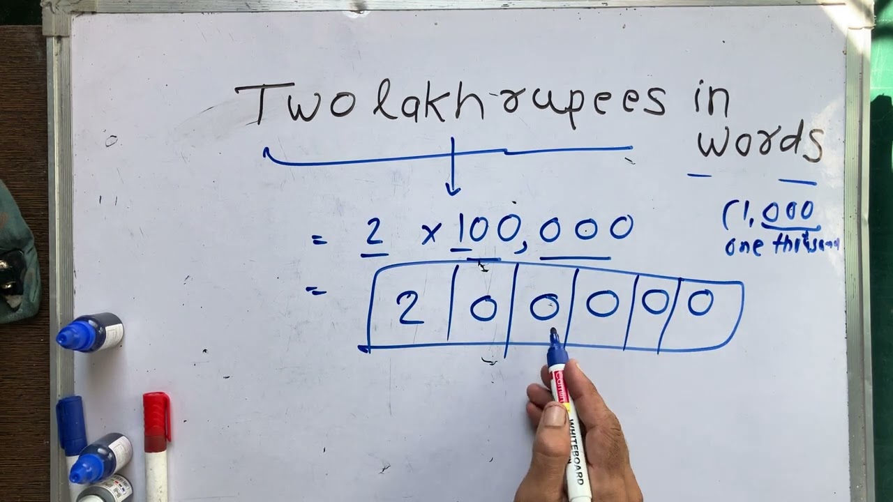 two lakh rupees in words | MATHS | Hindi