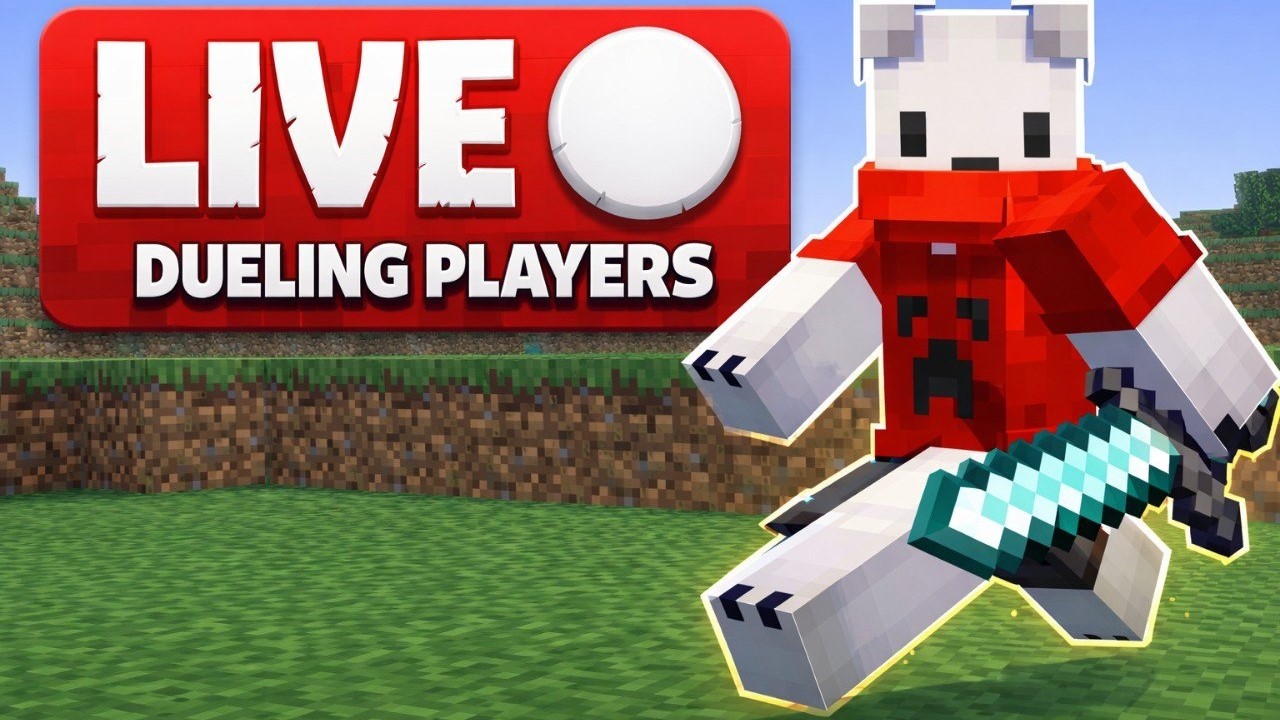 🔴 LIVE Crystal & Sword PvP – Viewer Duels + Sweaty Matches