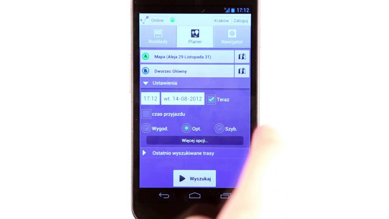 Nawigacja miejska: JakDojade - 