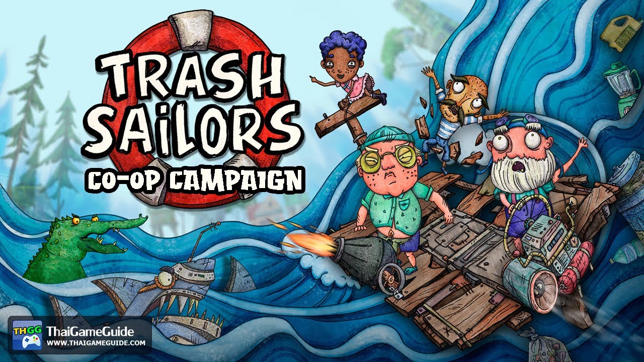 Trash Sailors (2022) Co-op Campaign – 3-Player Shared Screen Gameplay | Old clips from the Vault