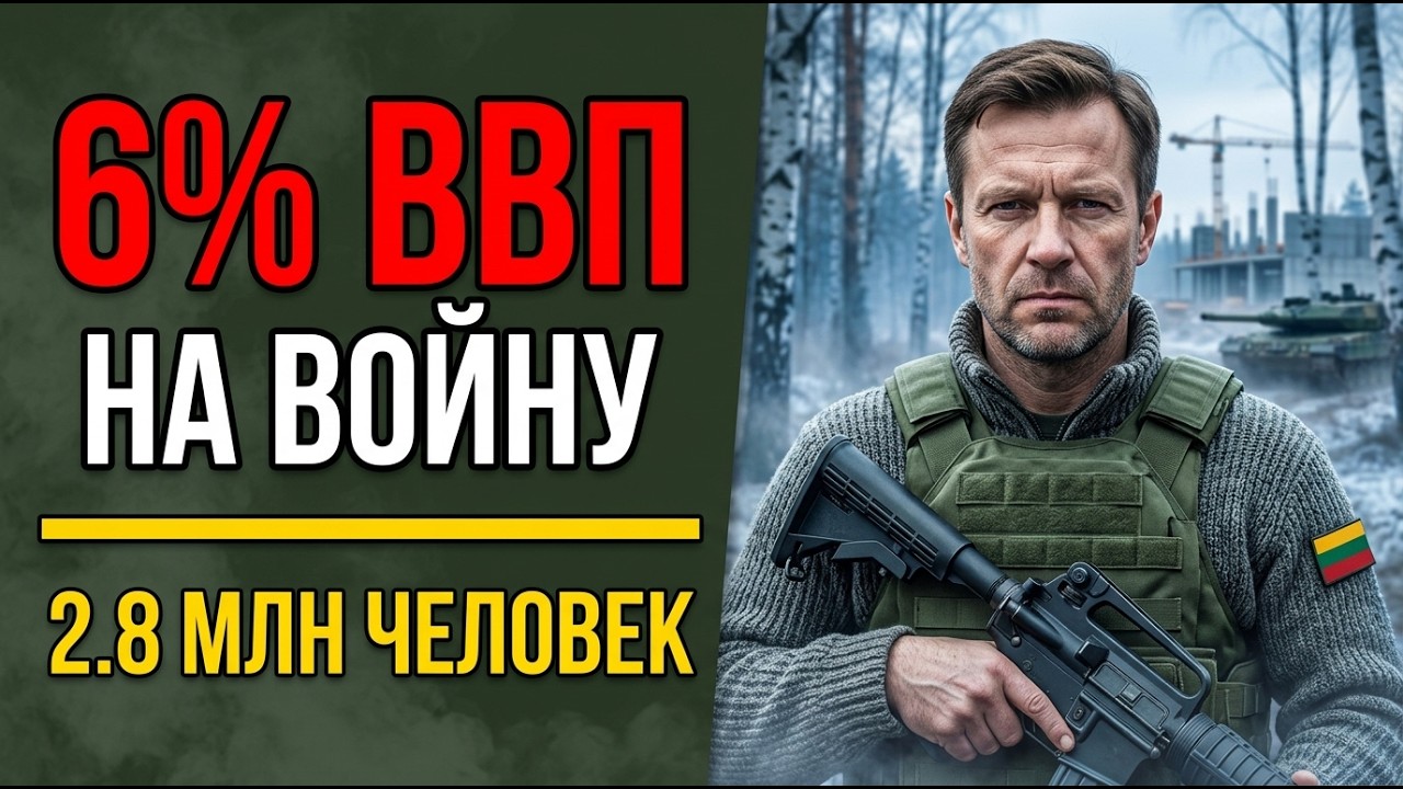 ЛИТВА ГОТОВИТСЯ К ВОЙНЕ. 6% ВВП на оборону, ядерный зонтик и 17 000 добровольцев