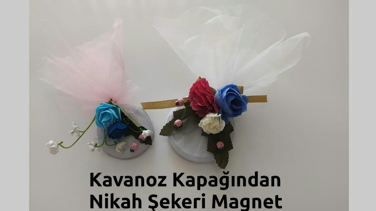 Kavanoz Kapağı Süper Dönüşüm Magnet Nikah Şekeri/Dekor/DIY/Ev İşi Atölyem