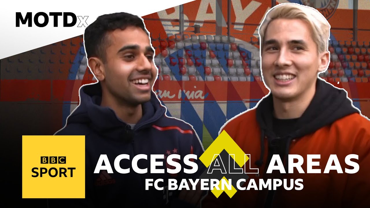 Timbsy tours FC Bayern's academy with rising star Sarpreet Singh | MOTDx Access All Areas