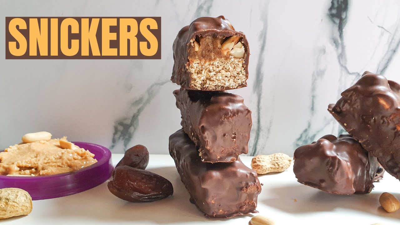 Healthy Snickers Bars - Fit Batoniki Snickers