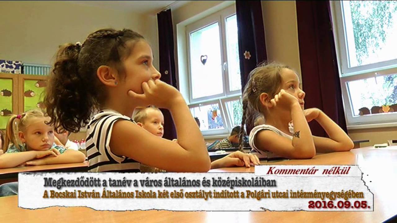Hajdúnánási Televízió: Tanévkezdés a Bocskai Iskola Polgári u. intézményegységében 2016.09.05.