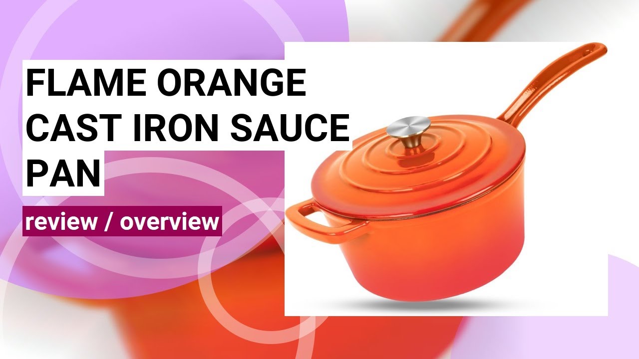 Review: Enameled Cast Iron Sauce Pan - Perfect for All Your Cooking Needs!