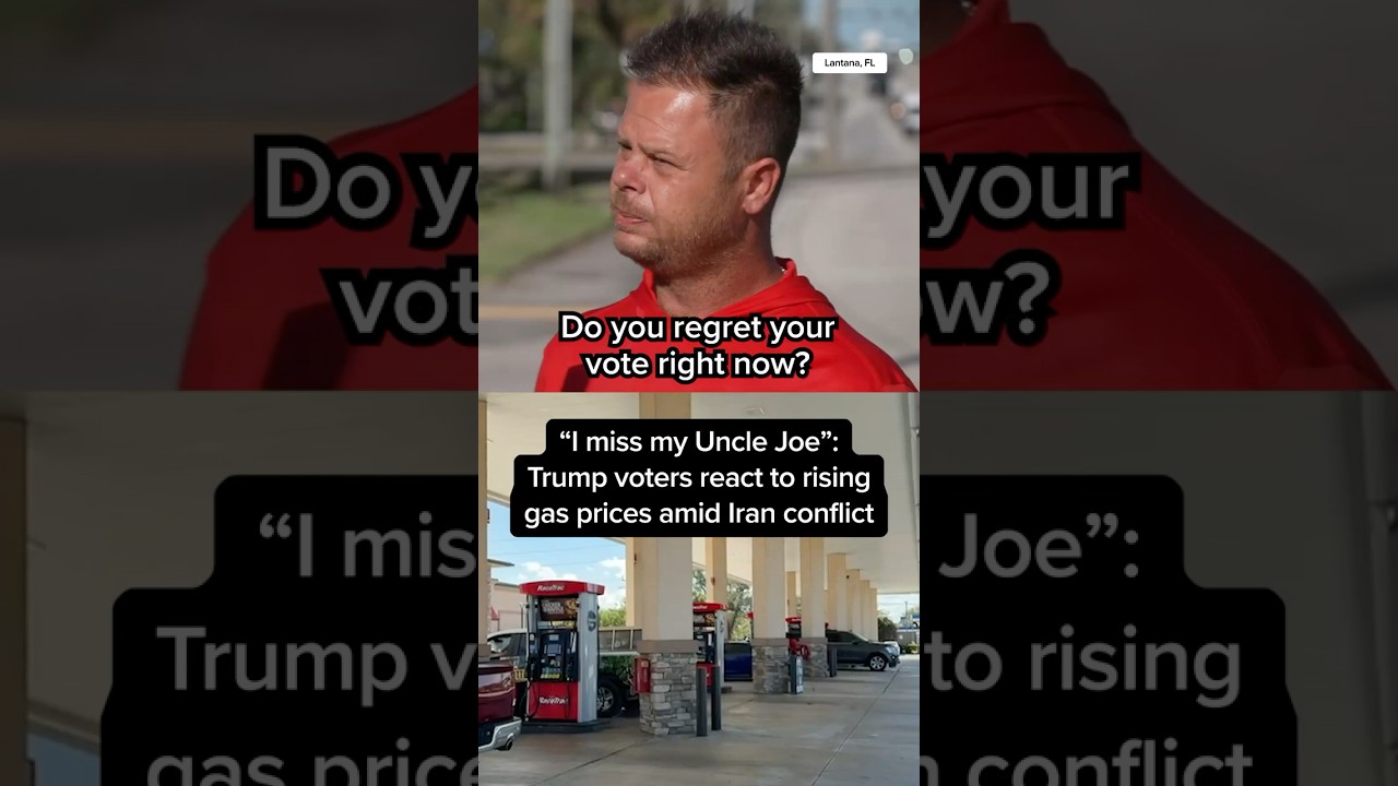 'I miss my Uncle Joe': Trump voters react to rising gas prices amid Iran conflict