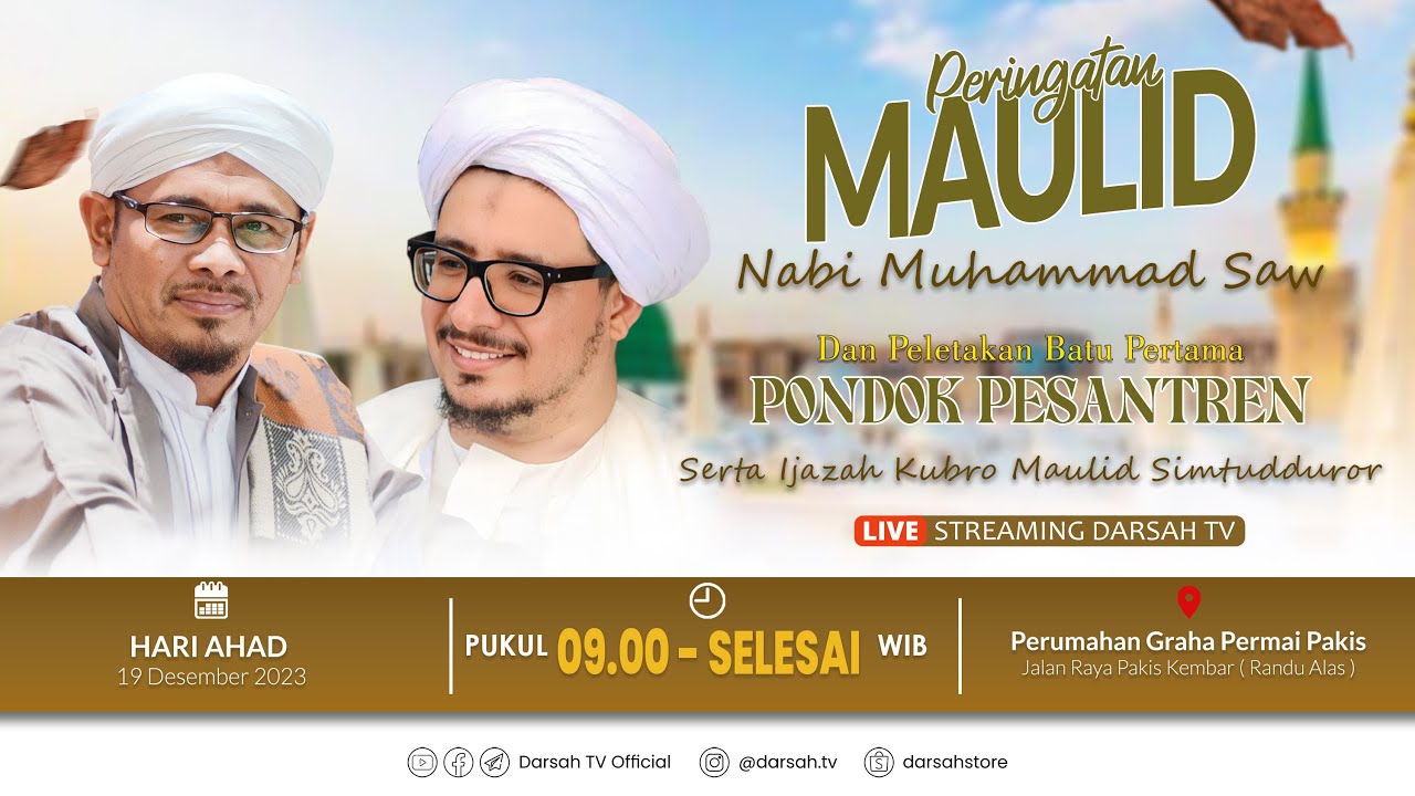 🔴LIVE |  Ijazah Kubro Maulid Simtudduror Oleh Al Habib Muhammad Bin Al Munsib Al Habib Ali Al Habsyi