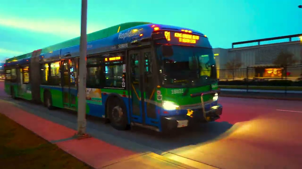 Morning Rush Hour Buses at Guildford Exchange (4K)