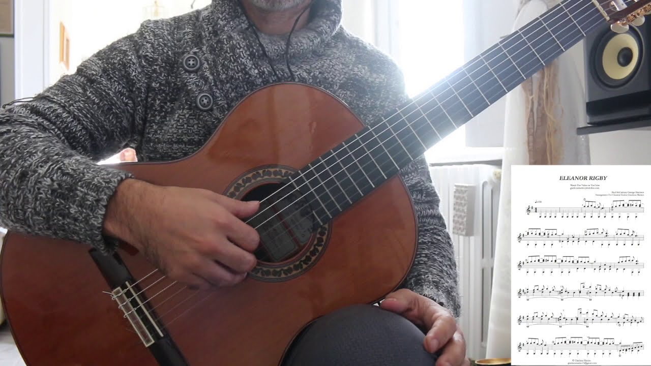 ELEANOR RIGBY (Lennon-McCartney) -SIMPLE CLASSICAL GUITAR ARRANGEMENT-