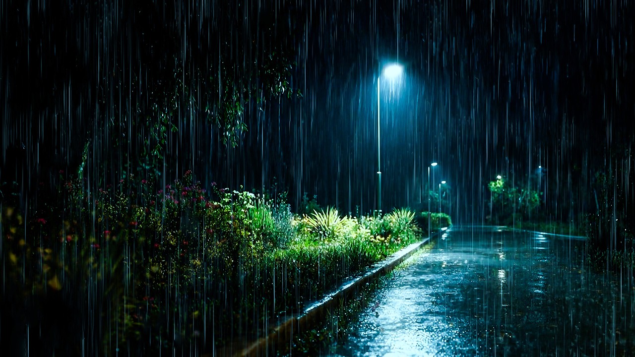 Drift Into Sleep | Warm Rainy Night & Soothing White Noise