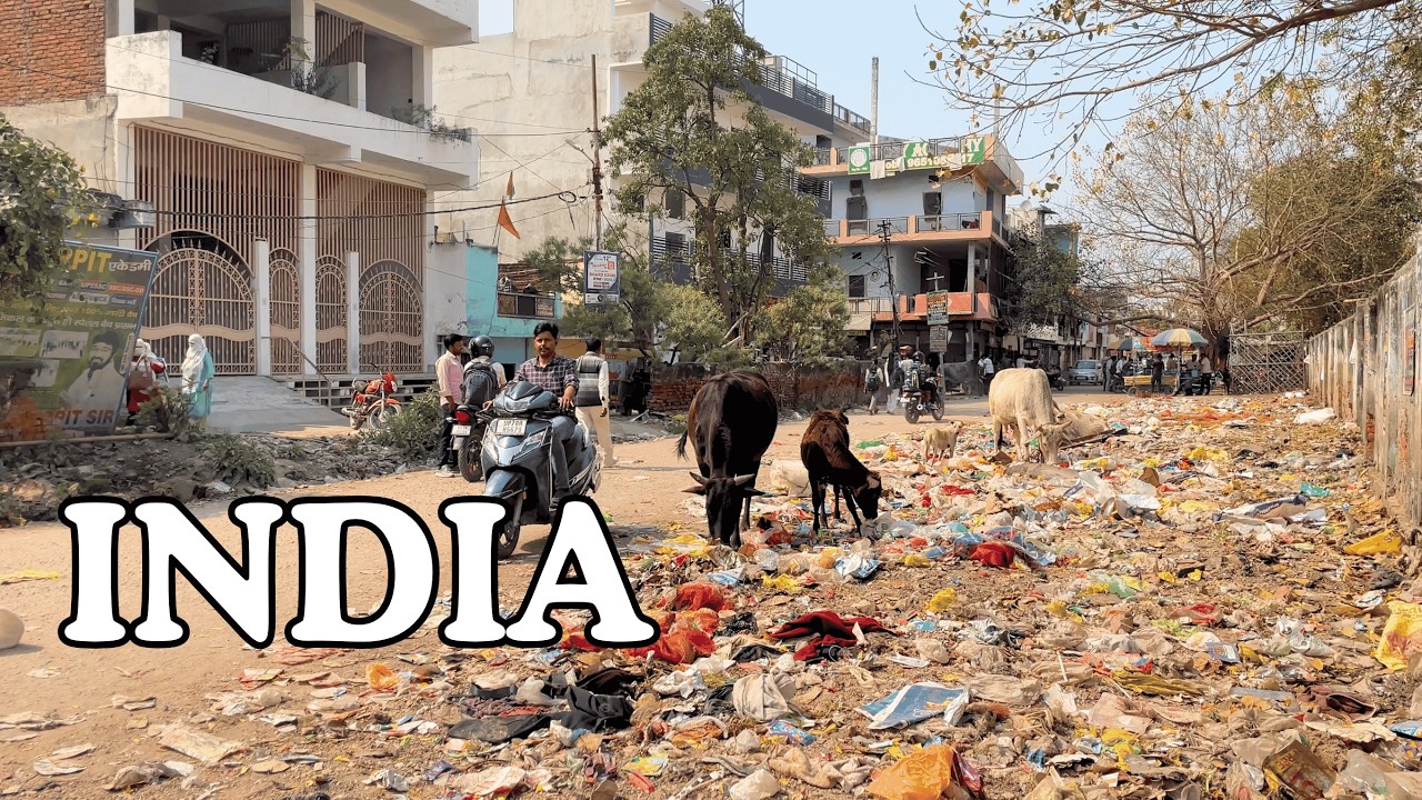 🇮🇳 Two sides of INDIA 2026 | railway track | street garbage