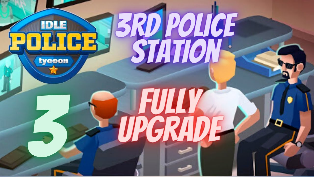 Idle Police Tycoon Gameplay - 1 Trillion$ - Full Upgraded Police Station (PALM SHORES)