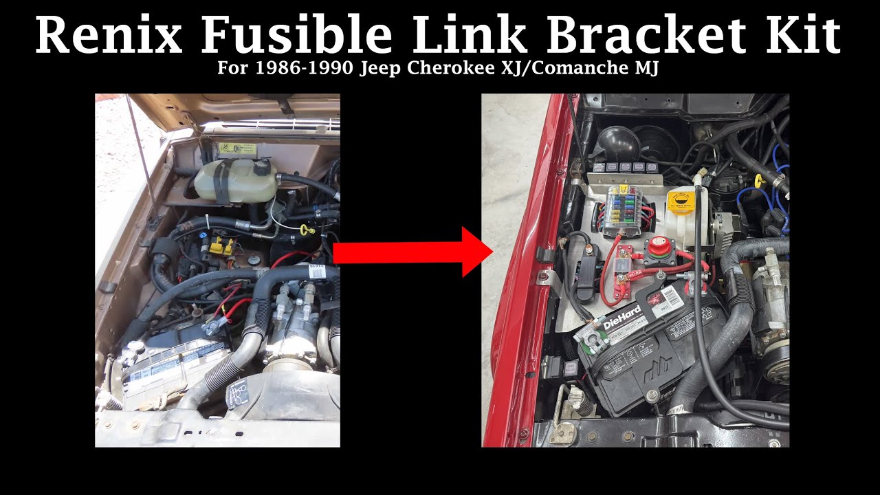 Комплект кронштейнов для блока предохранителей Renix для Jeep Cherokee XJ и Comanche MJ