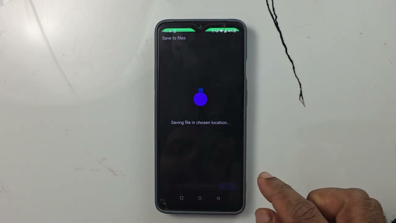 Use of save files application on android