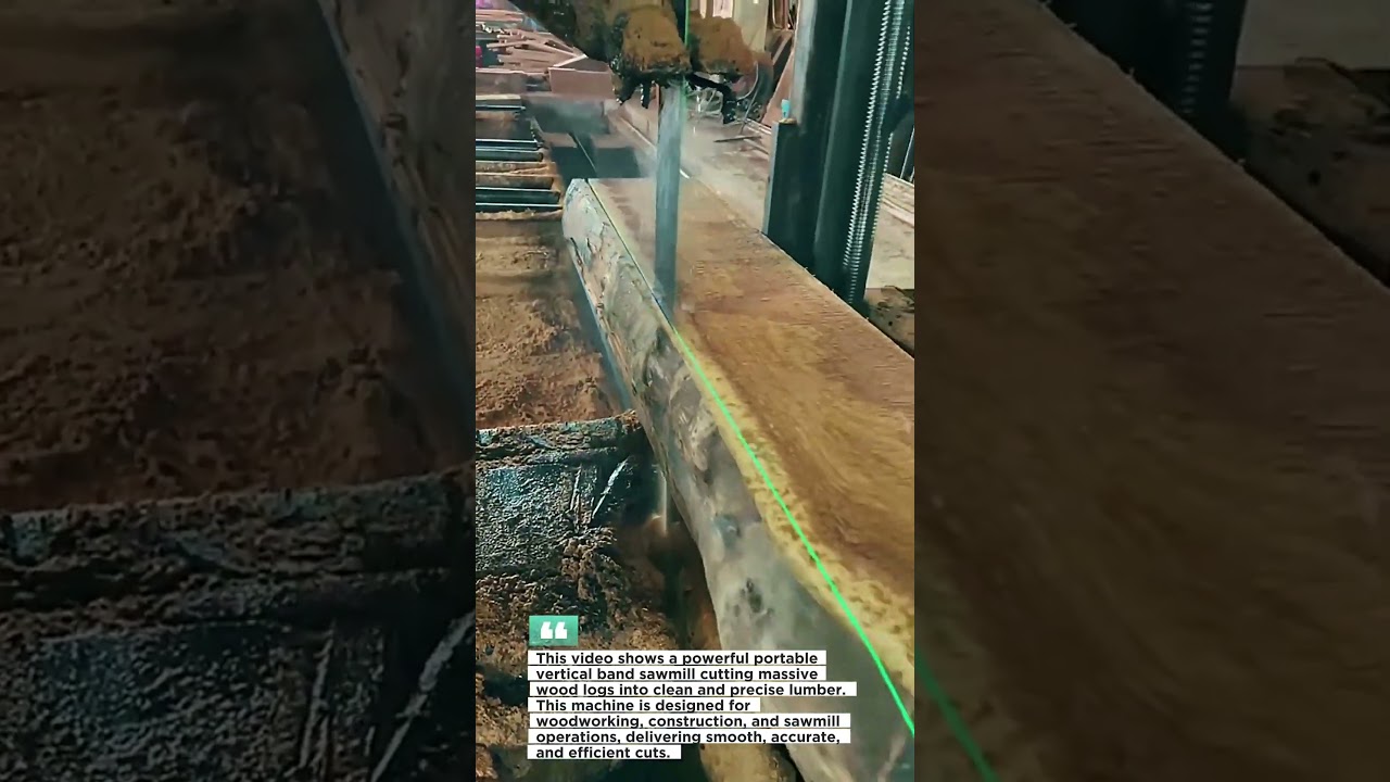 Incredible Portable Sawmill Cutting Giant Logs | Heavy Duty Wood Cutting Machine