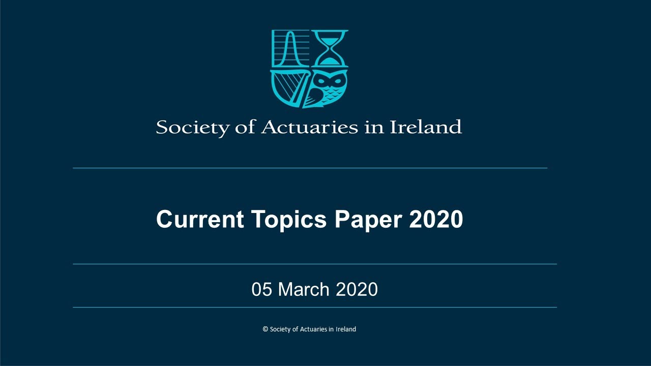 Current Topics Paper (Presentation)  2020.