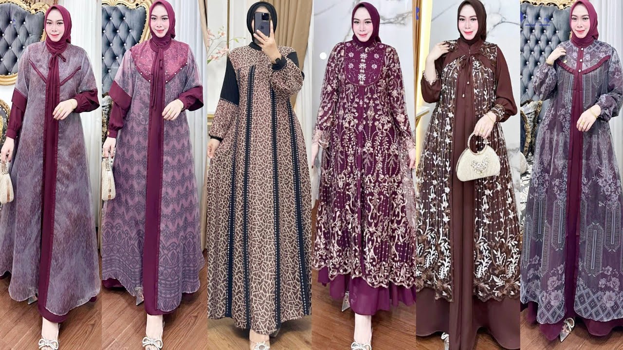 Gamis Lebaran 2026 Paling Laris 💕 Desain Modern Anggun | Stok Terbatas!💛🤍