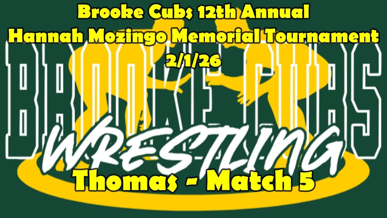 Match 5 (Loss) - Brooke Cubs Home Tournament 2/1/26