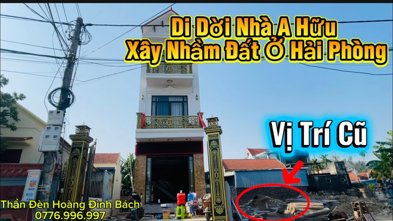 Cận Cảnh: Di Dời Nhà 3 Tầng Xây Nhầm Đất Cũng Ở Thuỷ Nguyên Hải Phòng / Hoàng Bách 0776.996.996