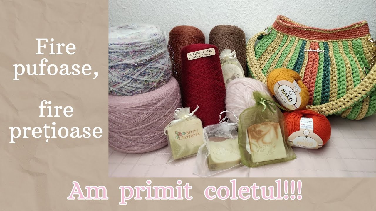 Am primit coletul cu fire pentru tricotat si alte surprize!!