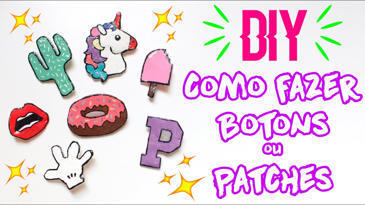 DIY - COMO FAZER BOTONS OU PATCHES @prihgomes