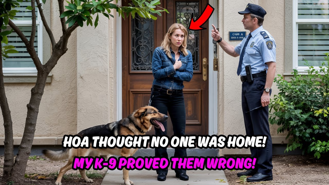 HOA Karen BROKE In with a Master Key—Didn’t Expect My K-9 Shepherd Waiting Inside!