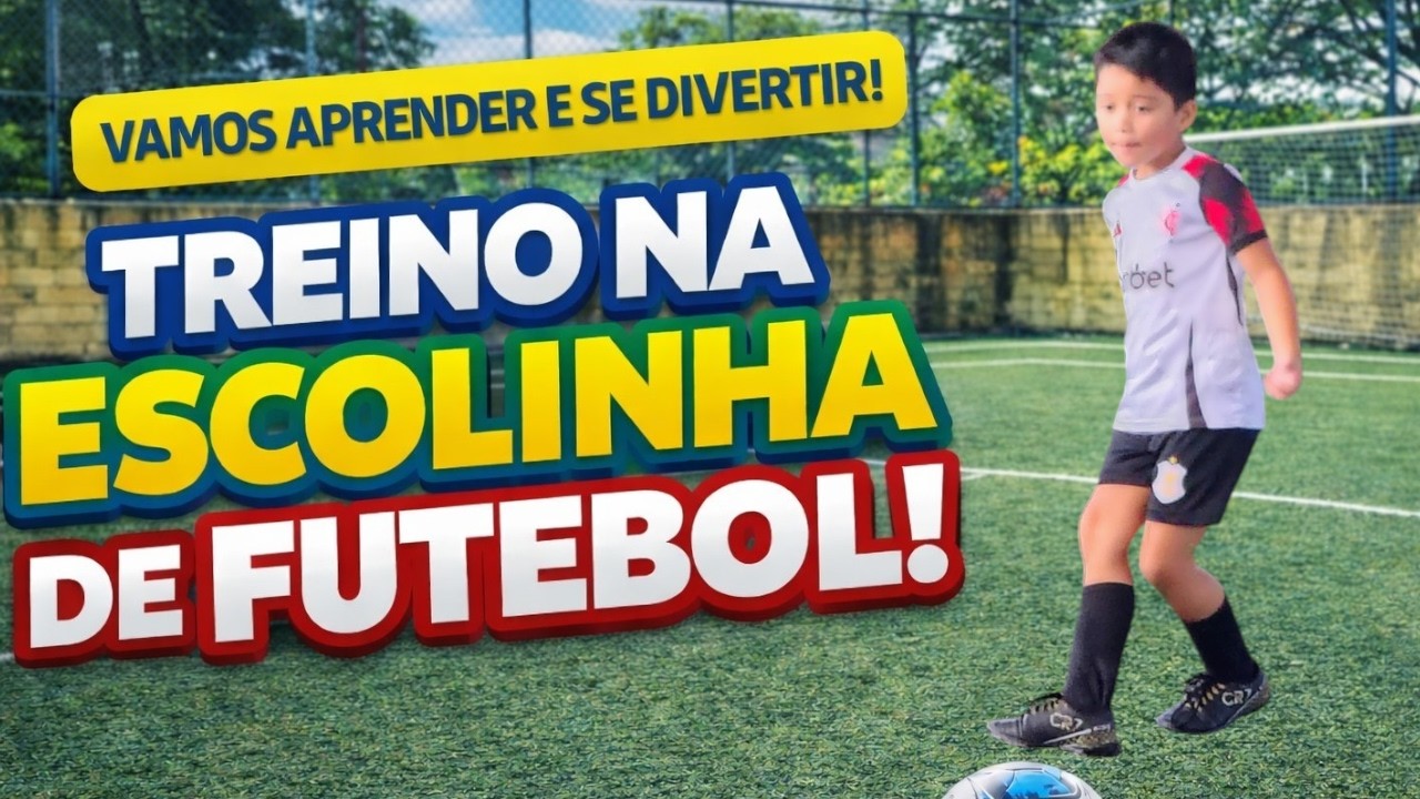 Treino do Harry na Escolinha ⚽🔥 Evolução em campo