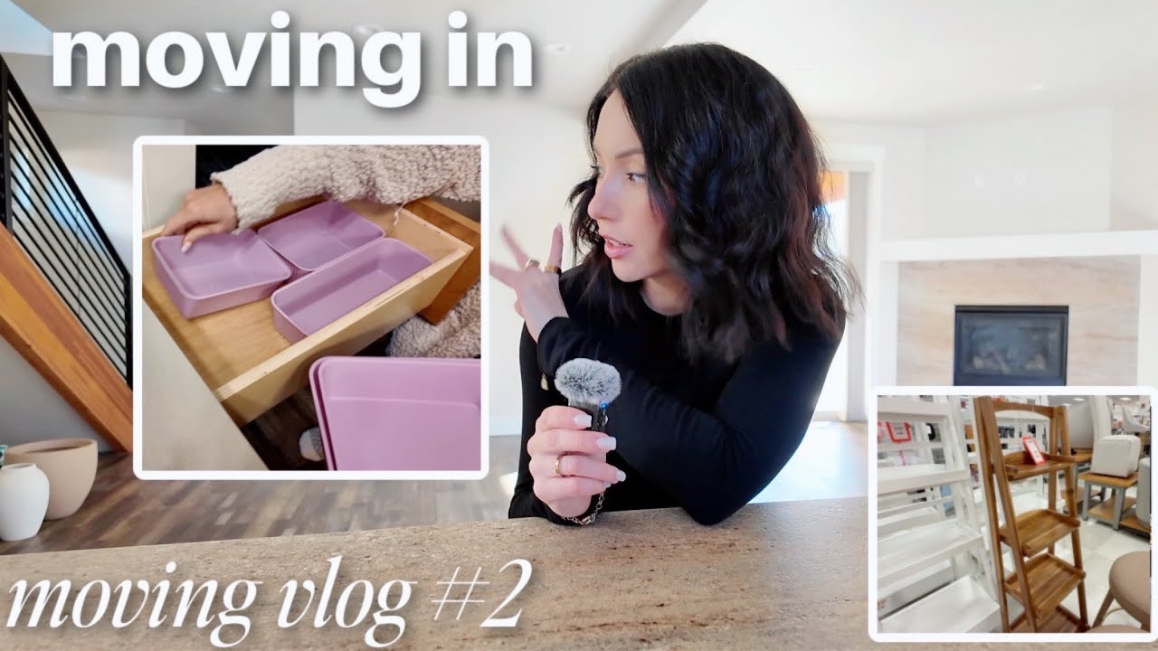 moving in! empty house tour, new home shopping, organizing 🏡 MOVING VLOG ep 2