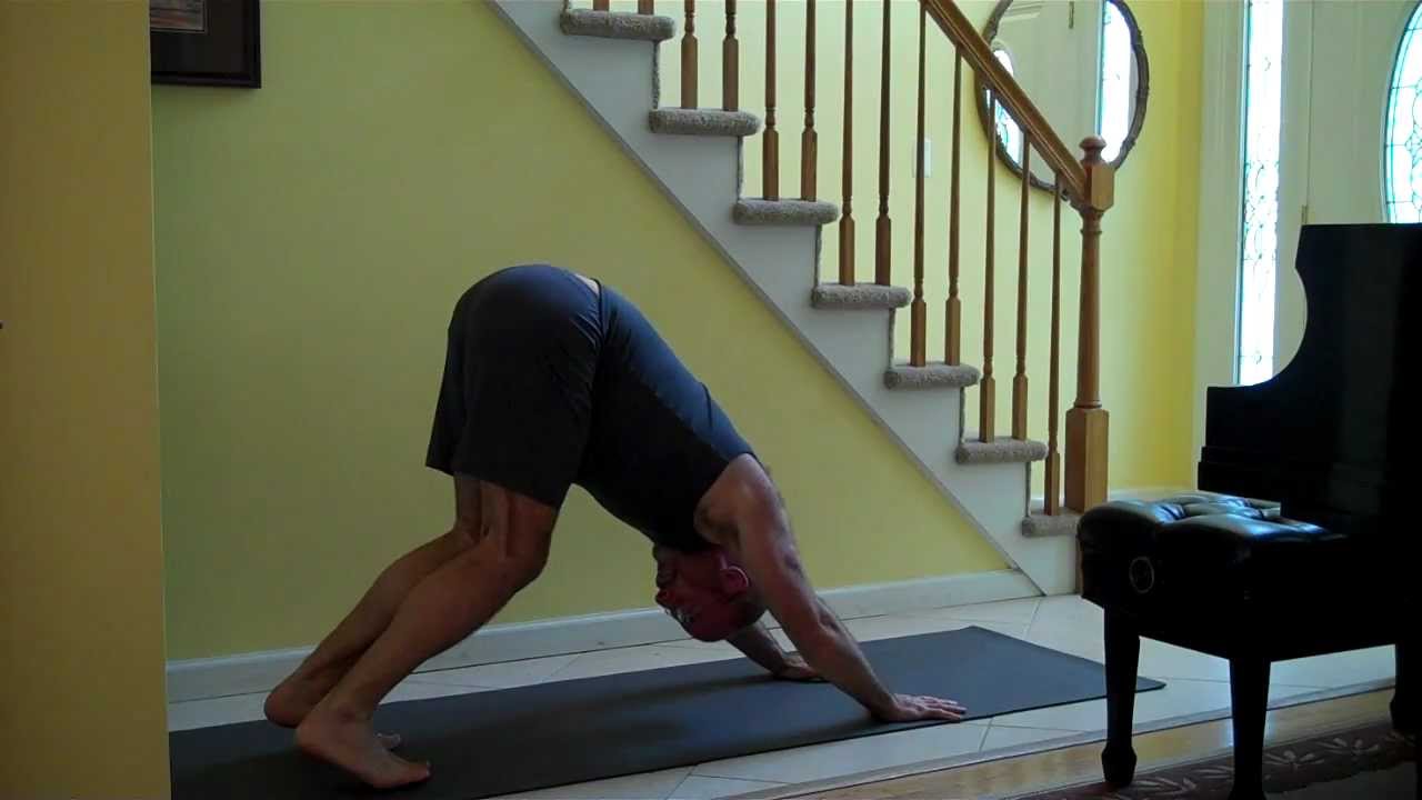 Downward Facing Dog Yoga for Inflexible Men