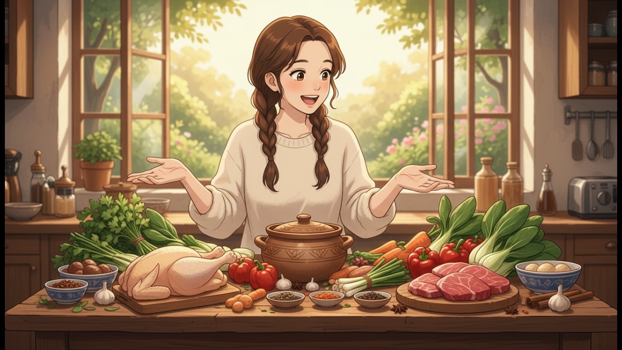 Cooking Moussaka by the Mediterranean  Cozy Ghibli Inspired Seaside ASMR
